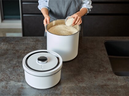 真空保存容器「OoBLE rice stocker」、第三者機関検証で5か月保存