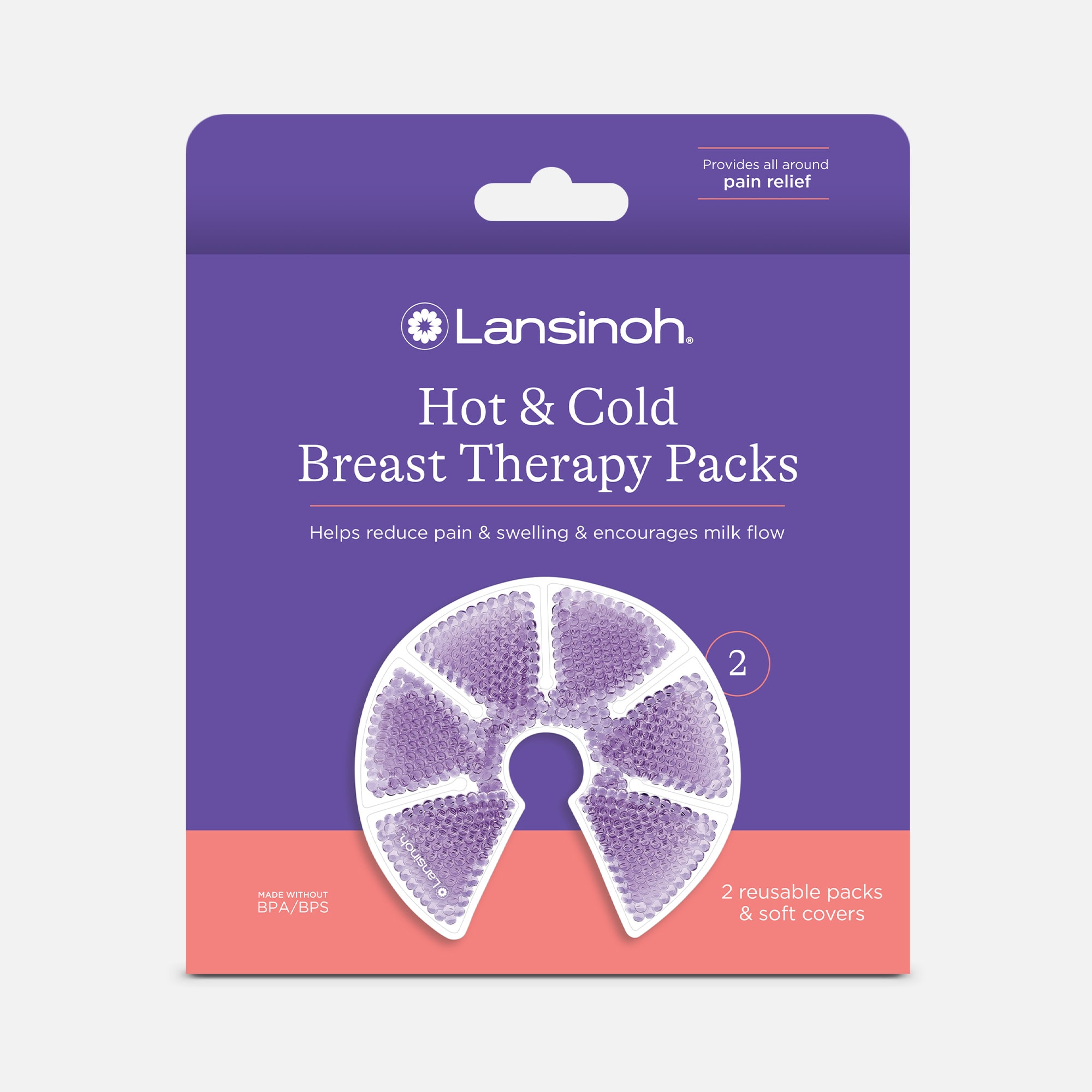 FSA Eligible Lansinoh TheraPearl 3-in-1 Hot or Cold Breast Therapy