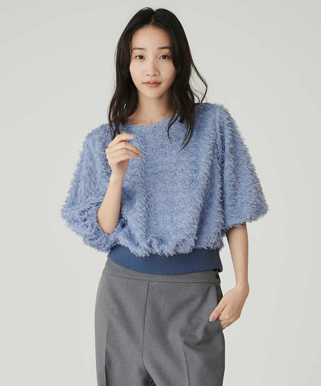 フェザーカットジャガードトップス – FACE SANS FARD