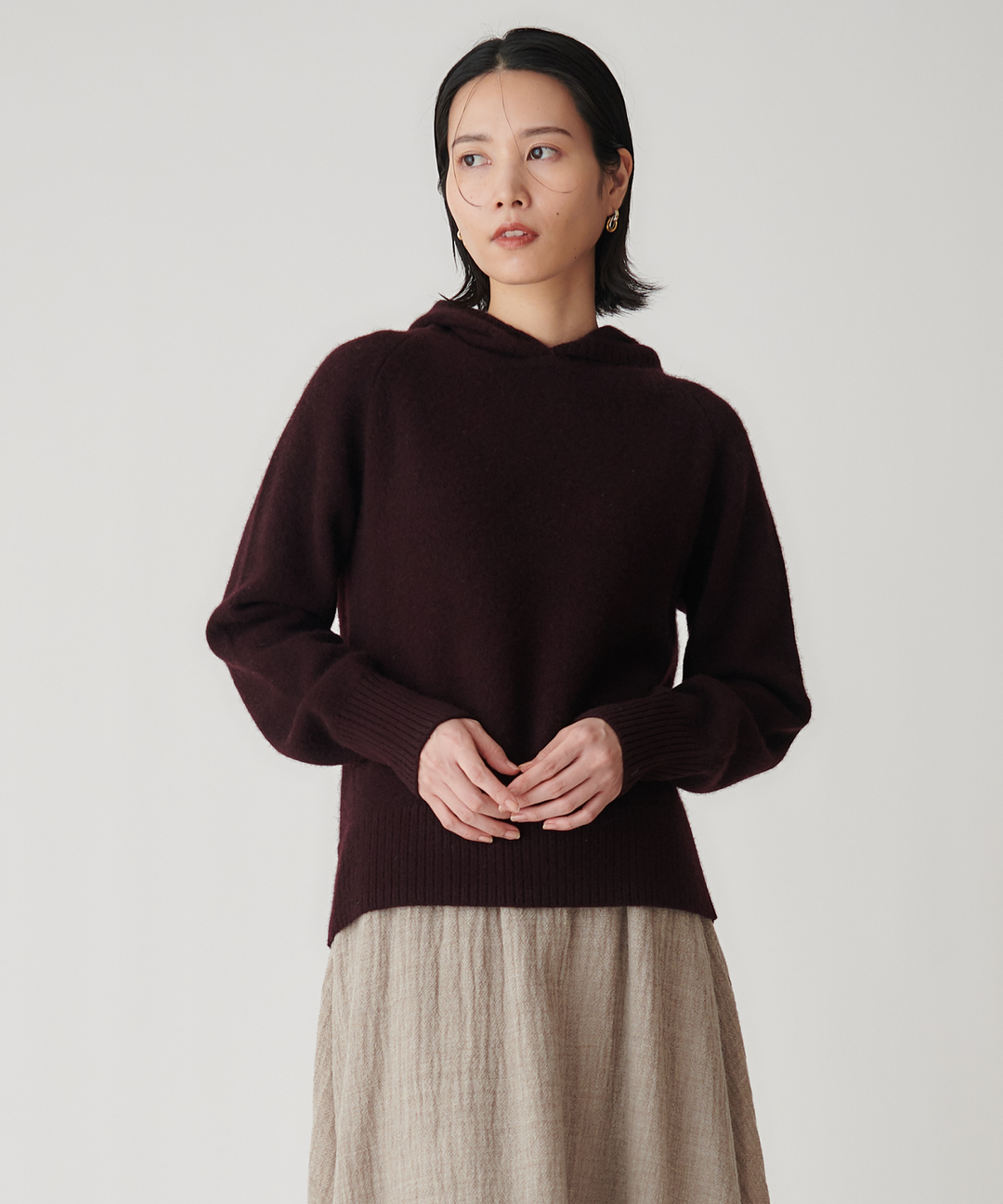 フード付きヤクニット – FACE SANS FARD