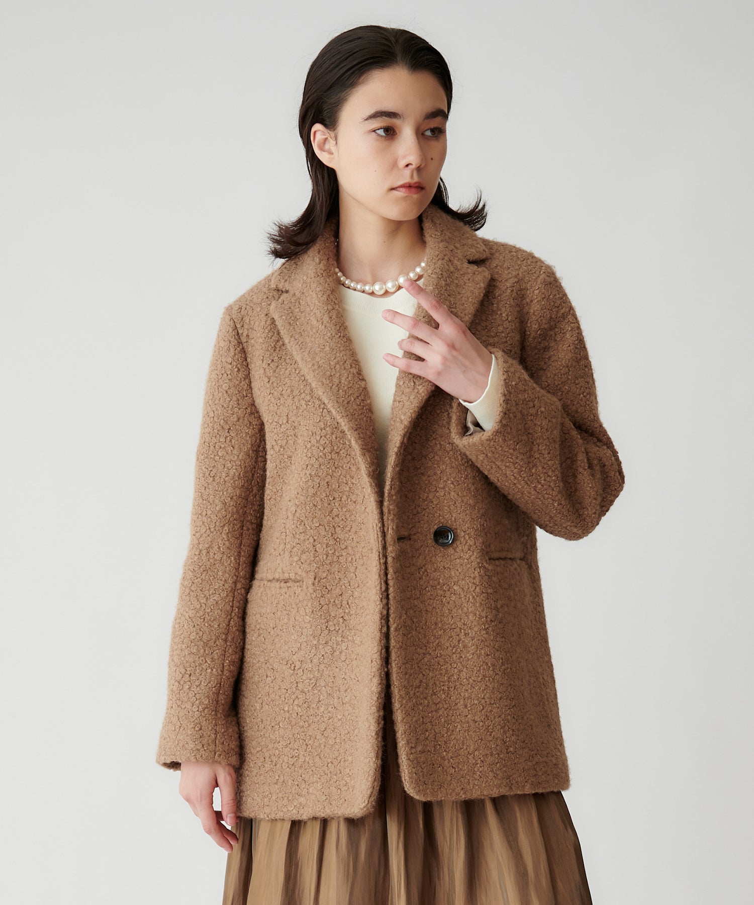 ループヤーンジャケットコート – FACE SANS FARD