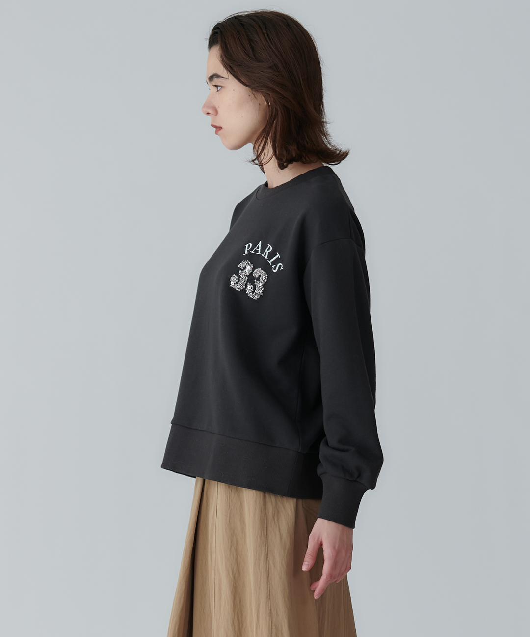 ビジュー刺繍スウェット – FACE SANS FARD