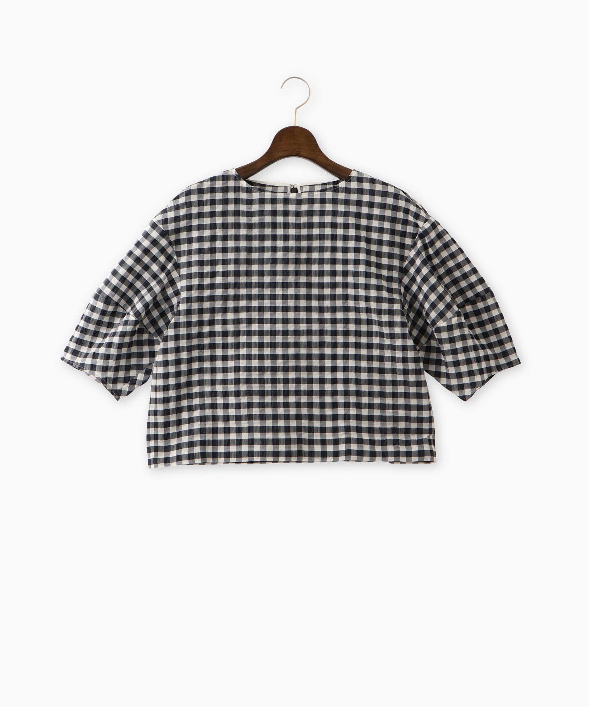 ギンガムチェックブラウス – FACE SANS FARD