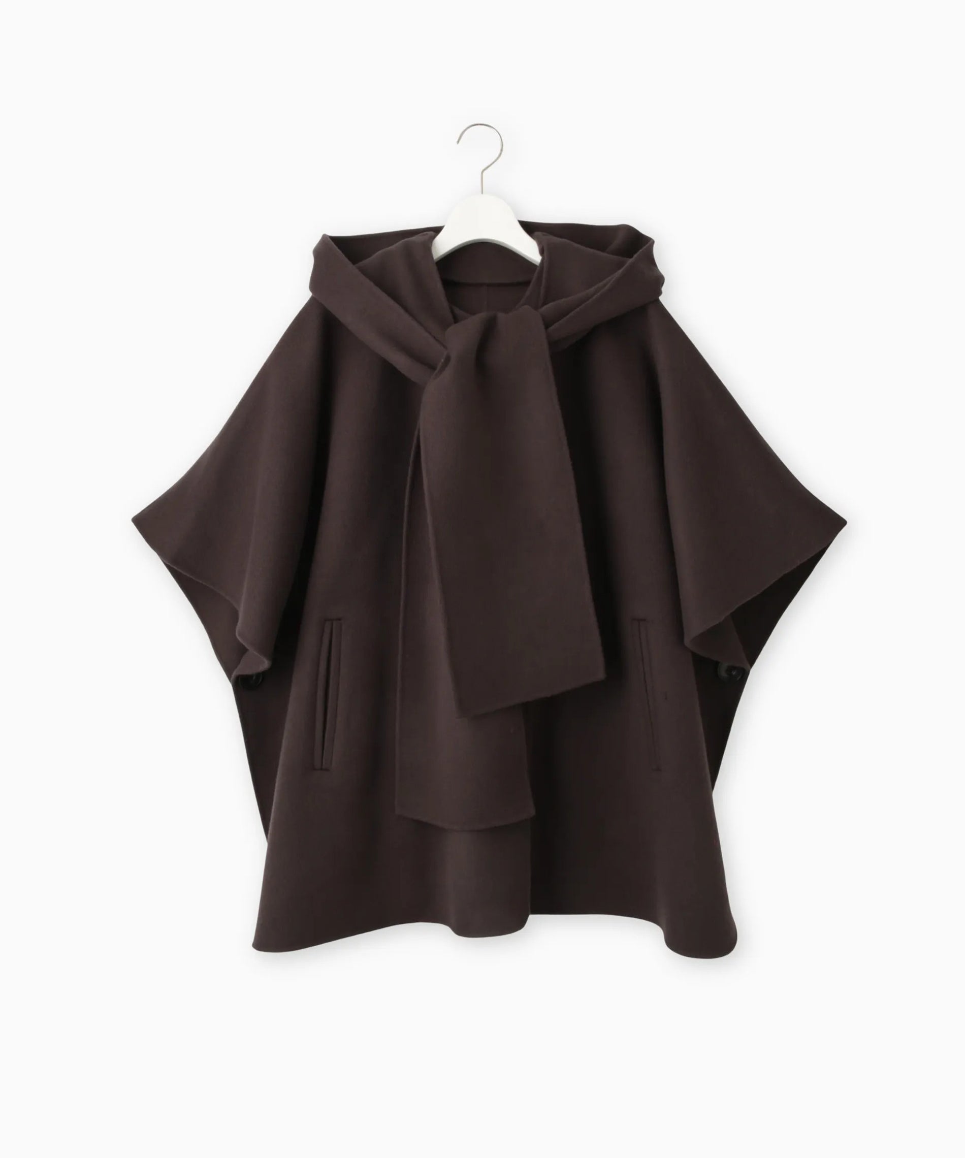 フードストール付きポンチョコート – FACE SANS FARD