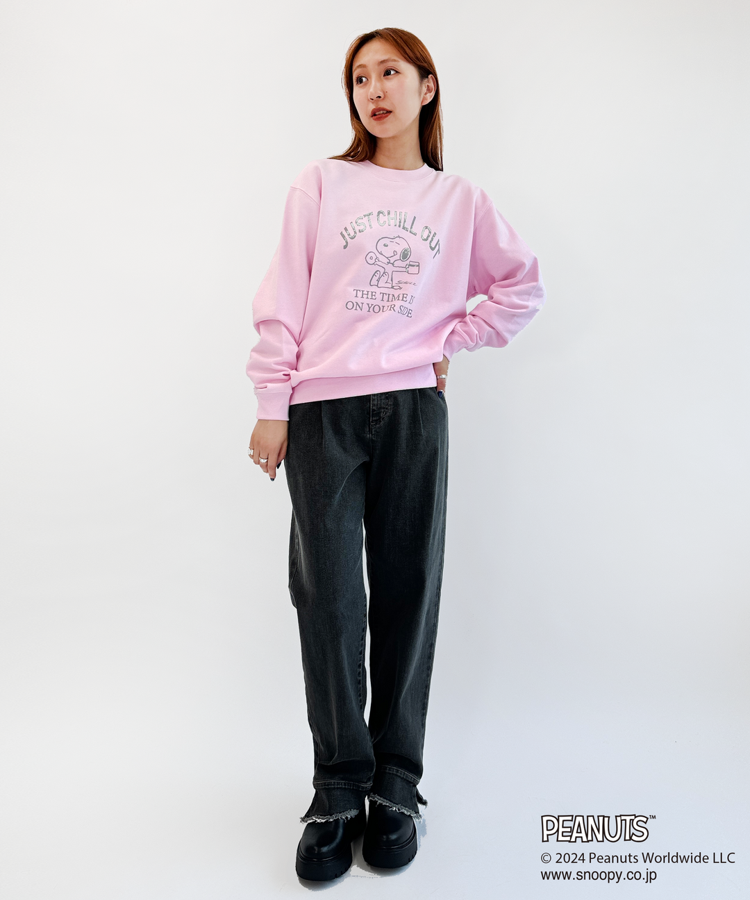 PEANUTS(SNOOPY)プリントスウェット – FACE SANS FARD