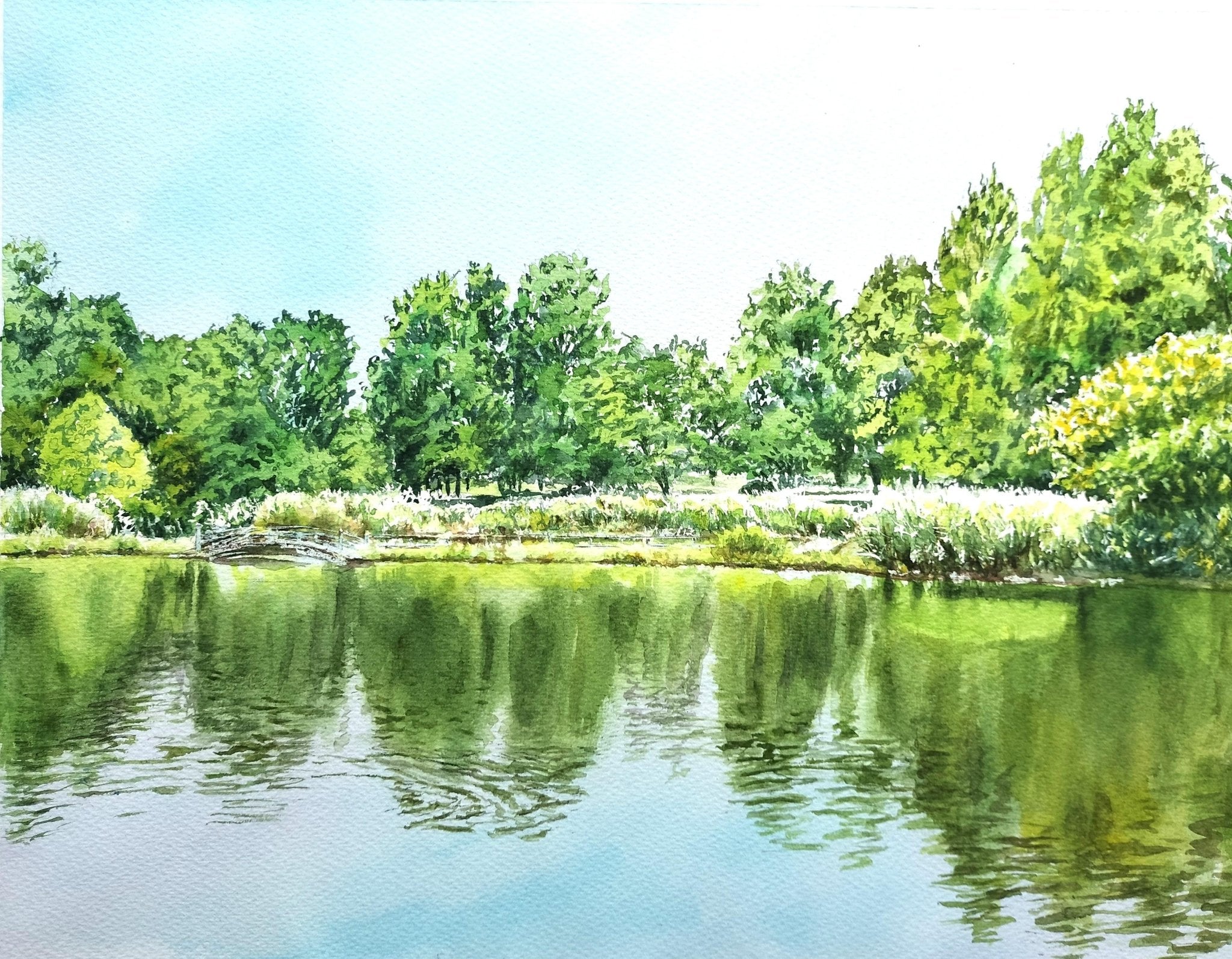 絵画の通販、購入ならFROM ARTIST/作品名：水辺を歩く/作家名：山崎 香住