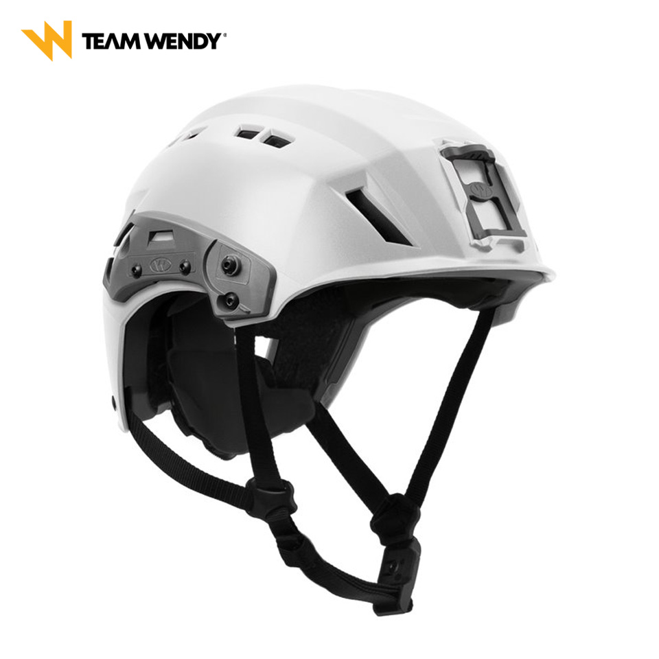 ヘッドライトやカメラの搭載に適した、サーチ＆レスキューヘルメット