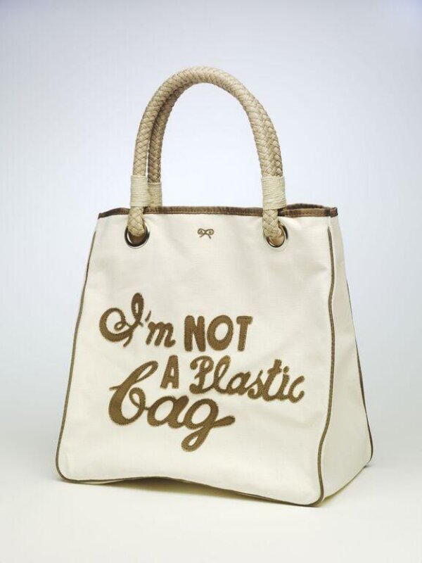 I'm not a plastic bag' tote bag | Hindmarch, Anya | V&A Explore