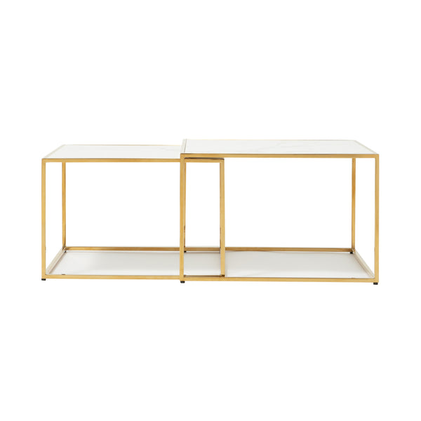 レーヌ ネストテーブル L マーブル×ゴールド | Francfranc（フラン