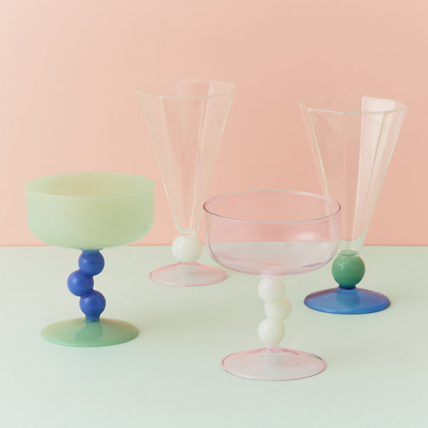 バイカラー サークル ステムグラス グリーン×ブルー | Francfranc