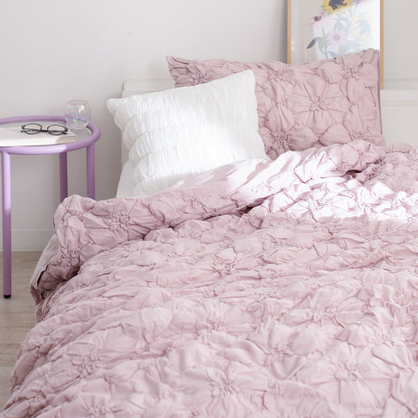 フラワーキルト 掛け布団カバー ダブル ピンク | Francfranc（フラン