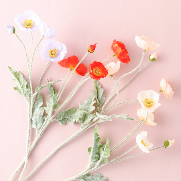 アートフラワー ポピー S ホワイト【2024春夏モデル】 | Francfranc