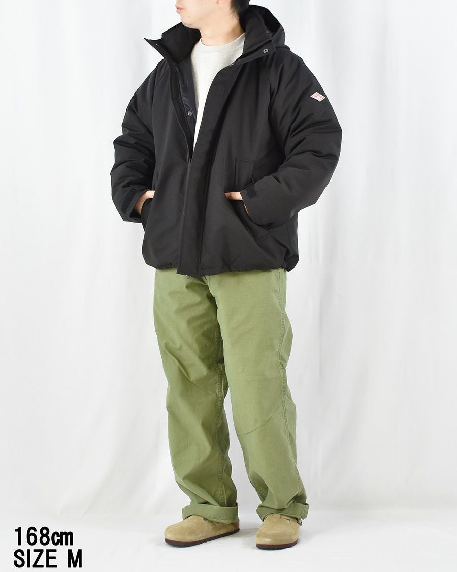 DANTON タッサーダウンフード付きジャケット MENS | FRENCH Bleu .rooms