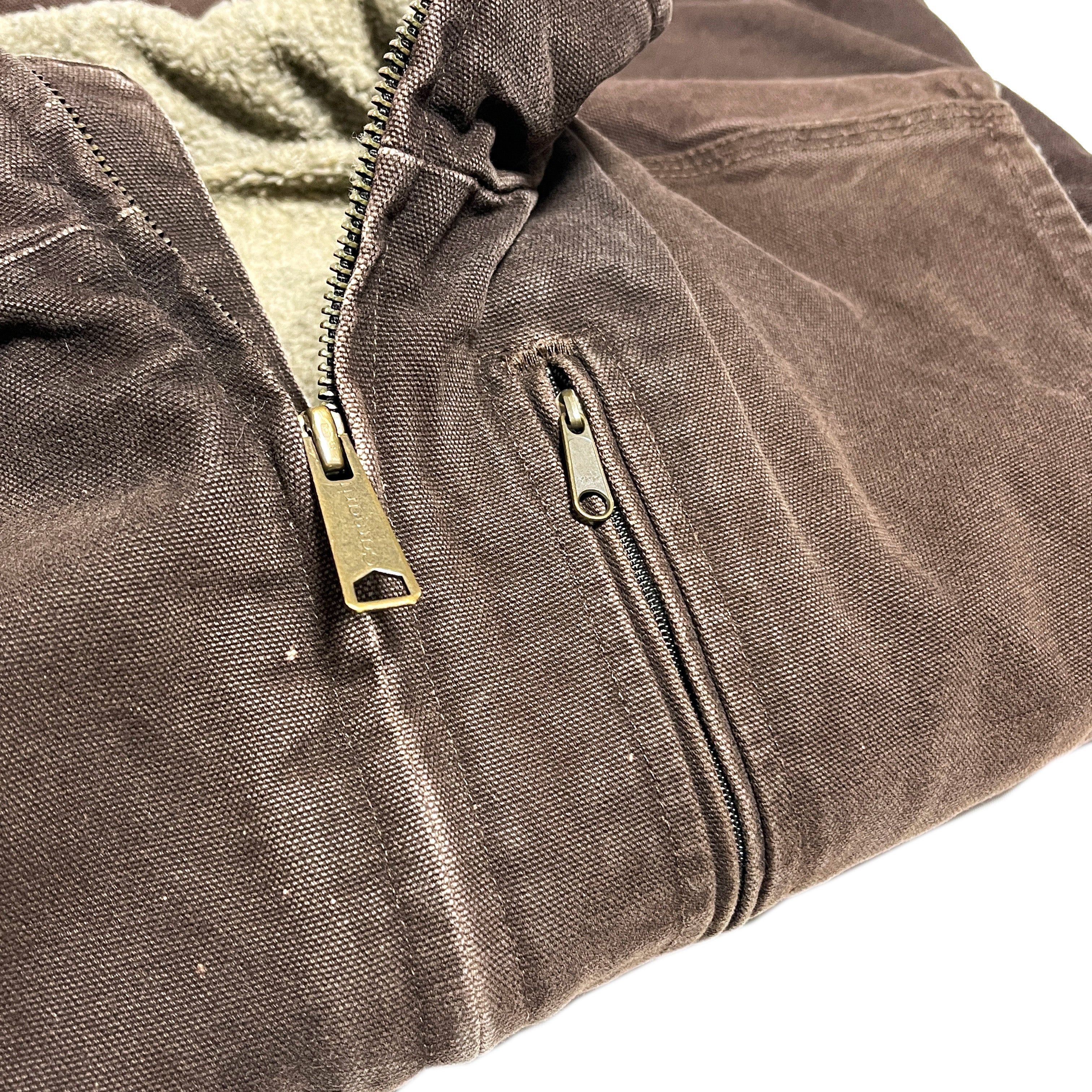 12 メキシコ製 Carhartt ダックベスト ボア ブラウン Size (XL) – frgeek