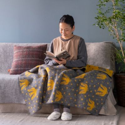 KLIPPAN(クリッパン)の【mina perhonen】ウールハーフブランケット