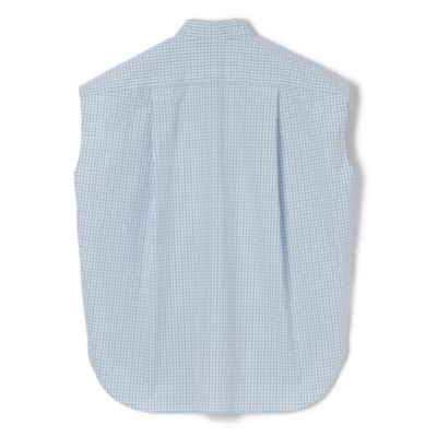 BLAMINK(ブラミンク)のコットンギンガムチェックノースリーブシャツ