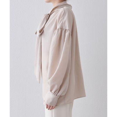 Whim Gazette(ウィム ガゼット)のシルキーボウタイブラウス通販