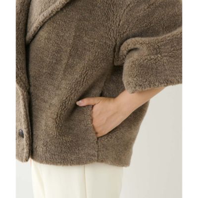 Whim Gazette(ウィム ガゼット)のウールボアショートコート通販