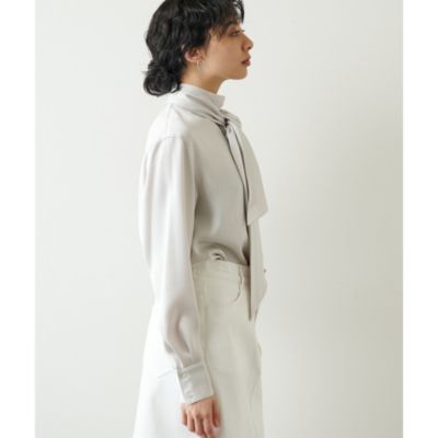 Whim Gazette(ウィム ガゼット)のボリュームボウタイブラウス通販