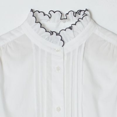 SINME(シンメ)のスカラエンブロイダリーシャツ通販 | mirabella