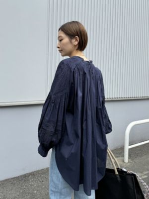 ne Quittez pas(ヌキテパ)のCOTTON VOILE LACE ＆ PIN TUCK BLOUSE通販