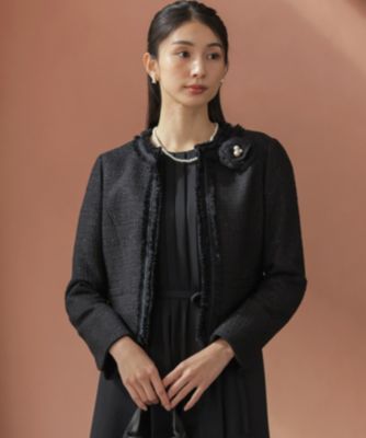 組曲(クミキョク)の【KUMIKYOKU NAVY】ラメループモールツイード