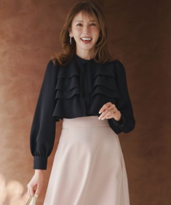 組曲(クミキョク)の【KUMIKYOKU NAVY】コンフォータブルドレープ