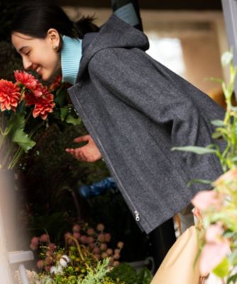 組曲 L(クミキョク エル)の【2WAY】ウールモッサ ショートコート通販