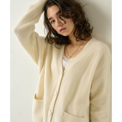 Whim Gazette(ウィム ガゼット)のフォックスウールロングカーディガン