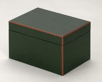 青漆爪紅茶箱（せいしつつまぐれちゃばこ）独楽（こま）3点セット