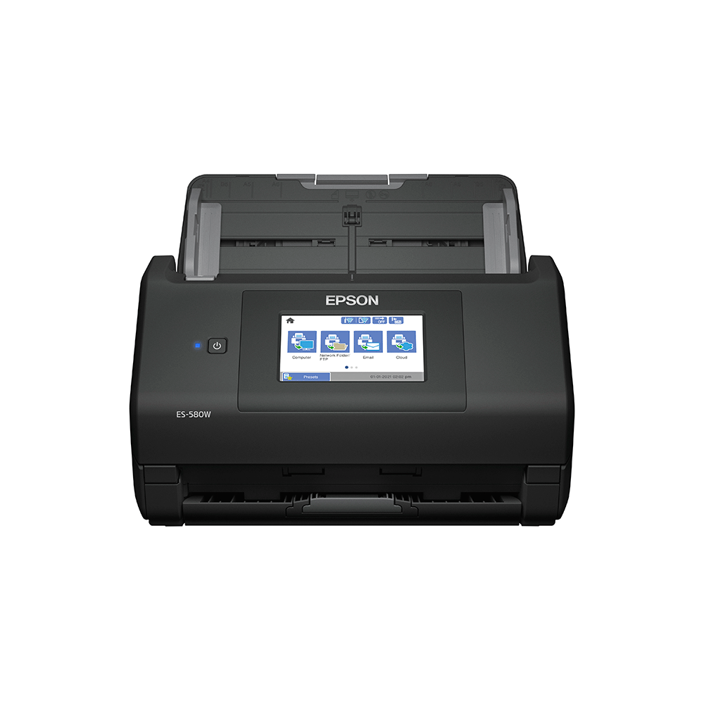 Scanner Epson WorkForce ES-580W Bivolt Preto - Fujioka Distribuidor