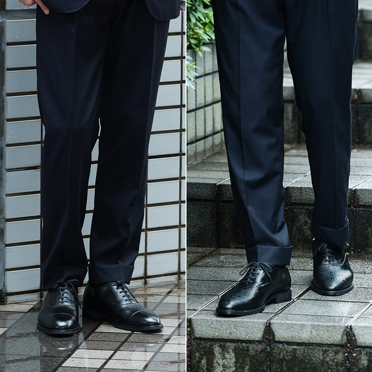 三陽山長】ストレートチップレインシューズ 防水 友二郎 | 藤巻百貨店