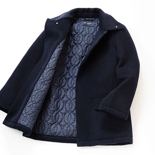 DOPE&DRAKKAR】防風中綿ウールハーフコート | 藤巻百貨店