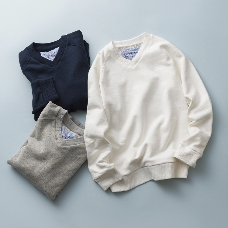 DOPE&DRAKKAR】吊裏毛 Vネックトレーナー | 藤巻百貨店