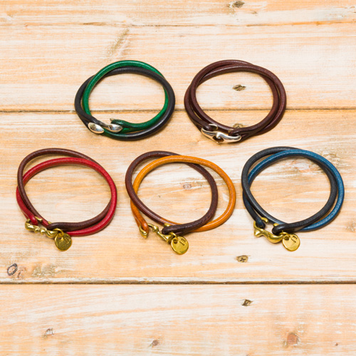 池之端銀革店】Cramp 二重巻きブレス （2匹ネコ） | 藤巻百貨店