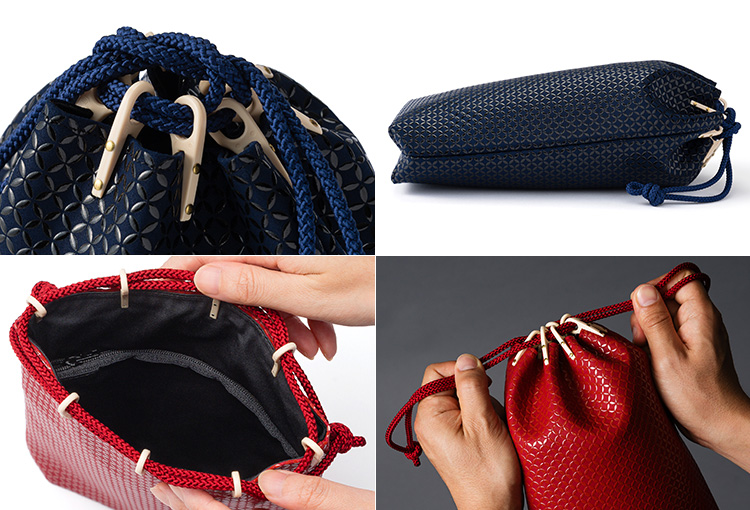 JIZAING×INDEN】甲州印伝 合切袋 大 | 藤巻百貨店