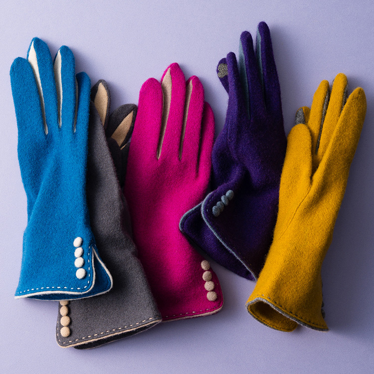 福田手袋】L'apero（ラペロ）ボタン付きグローブ | 藤巻百貨店