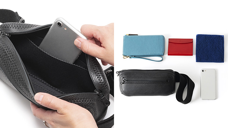 NAOTO SATOH】スクエアボディバッグ／マイクロスクエアボディバッグ