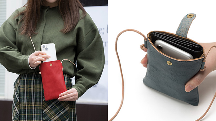 BAGGY PORT】イタリアンレザー・スマホショルダー KAZ-383 | 藤巻百貨店