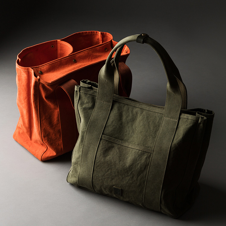 BAGGY'S ANNEX】アーミーダック 仕切りビッグトート LGRN-4022 | 藤巻