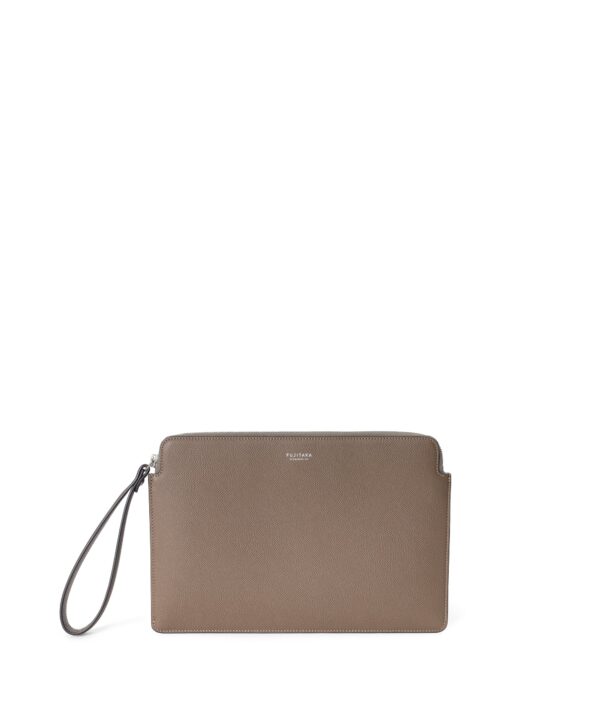 Leather clutch bag B5 / FUJITAKA official / genuine leather