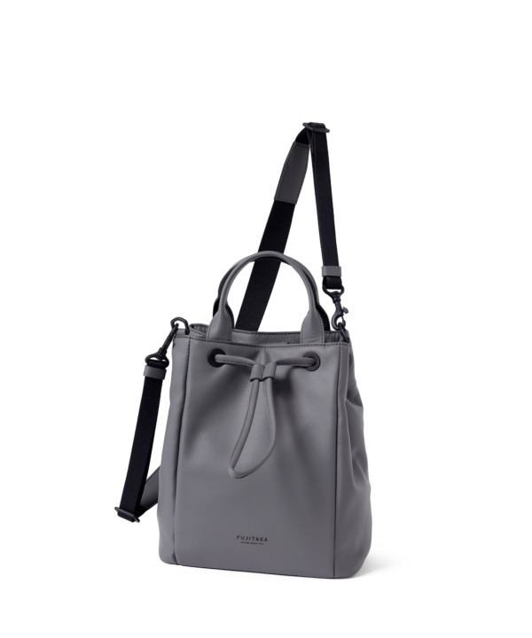 巾着ショルダーバッグ / FUJITAKA / レザー 本革 ミニサイズ