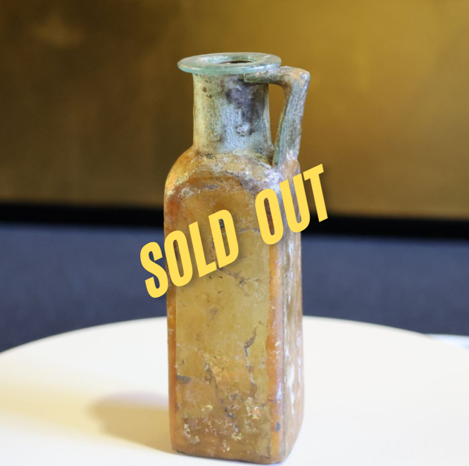 骨董品 ローマンガラス発掘品 シリア パルミラ遺跡品