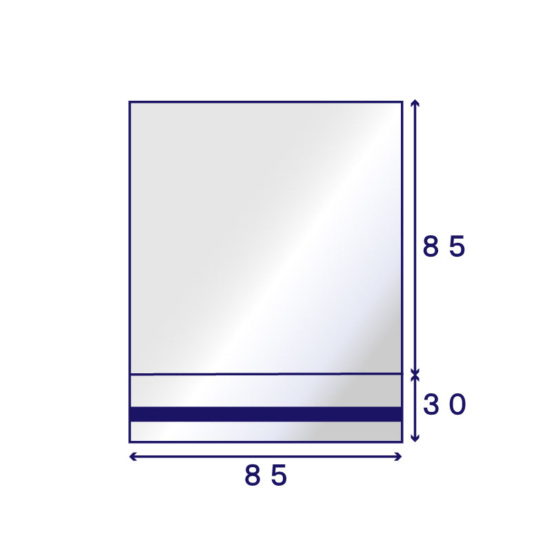 アルミ蒸着のり付袋 AZ-4 (85×85mm) 100枚入り | OPP・アルミ袋の通販