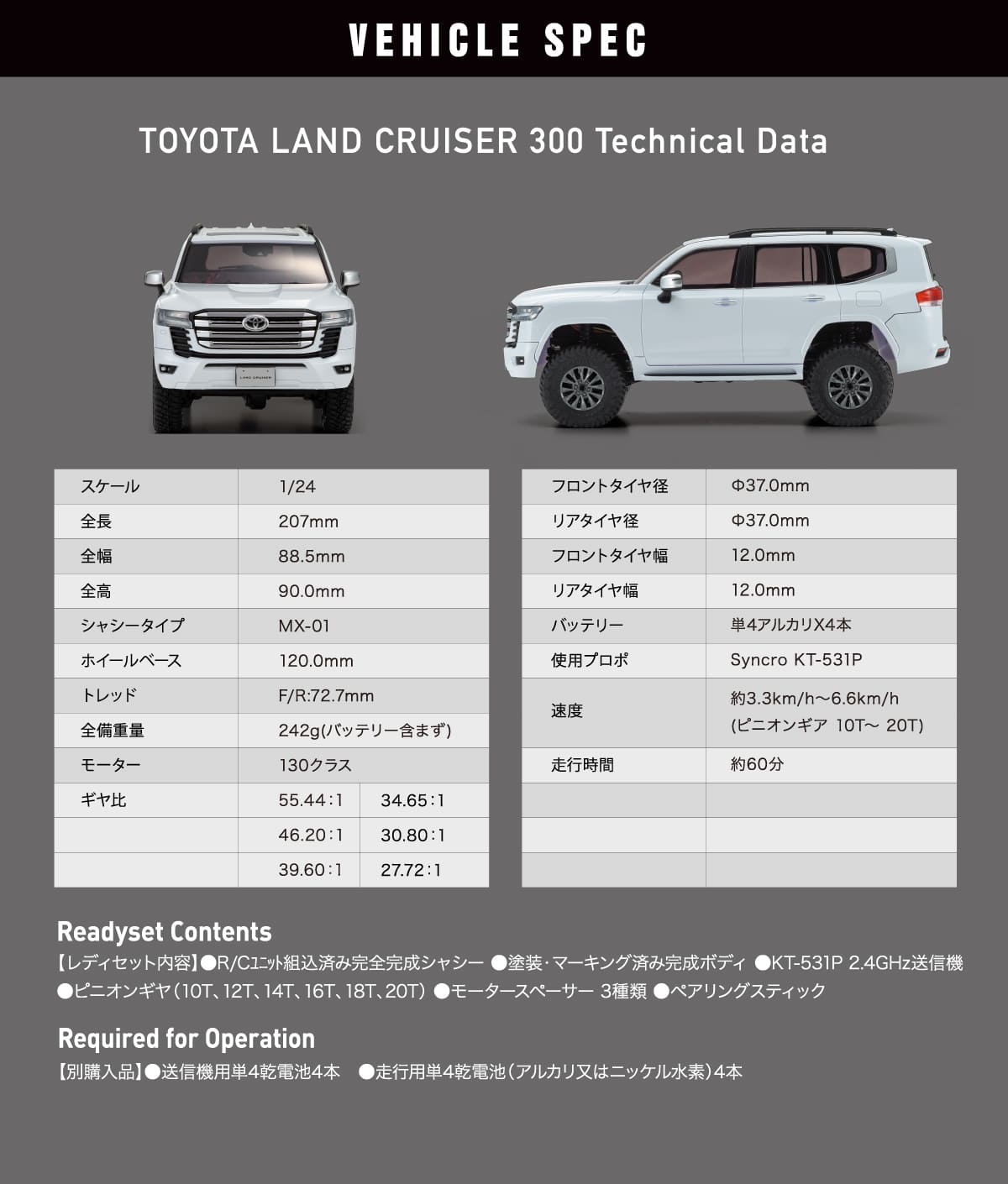 京商 MX-01 r/s トヨタ ランドクルーザー 300 （ホワイトパール