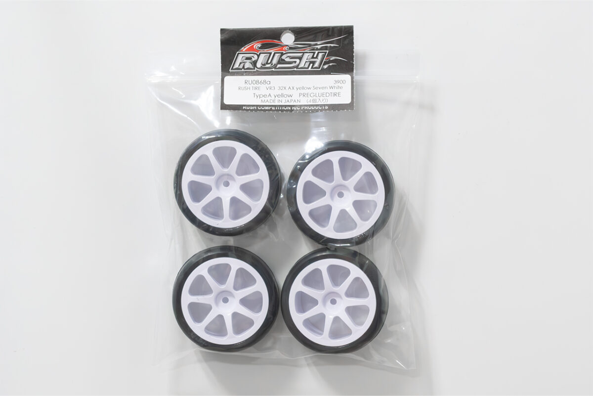 RUSH TIRE VR3 28X AX yellow Seven white Type A yellow PREGLUEDTIRE