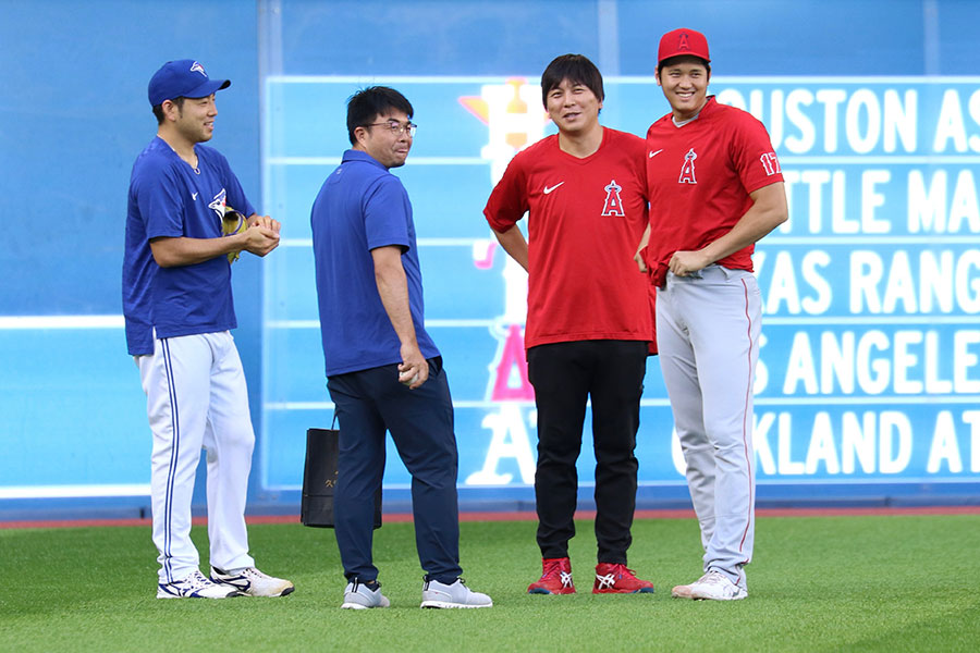 大谷翔平、菊池雄星と