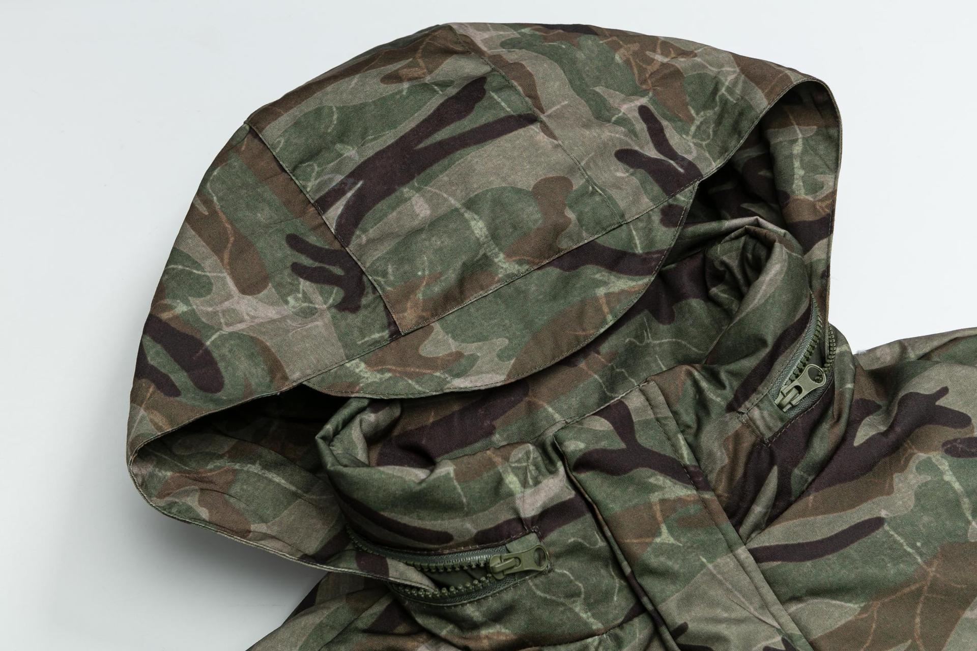 迷彩フード付き中綿ジャケット ミリタリージャケット メンズ