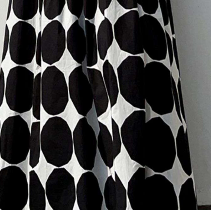 チュニック 大きな水玉模様のティアードワンピース ワンピース