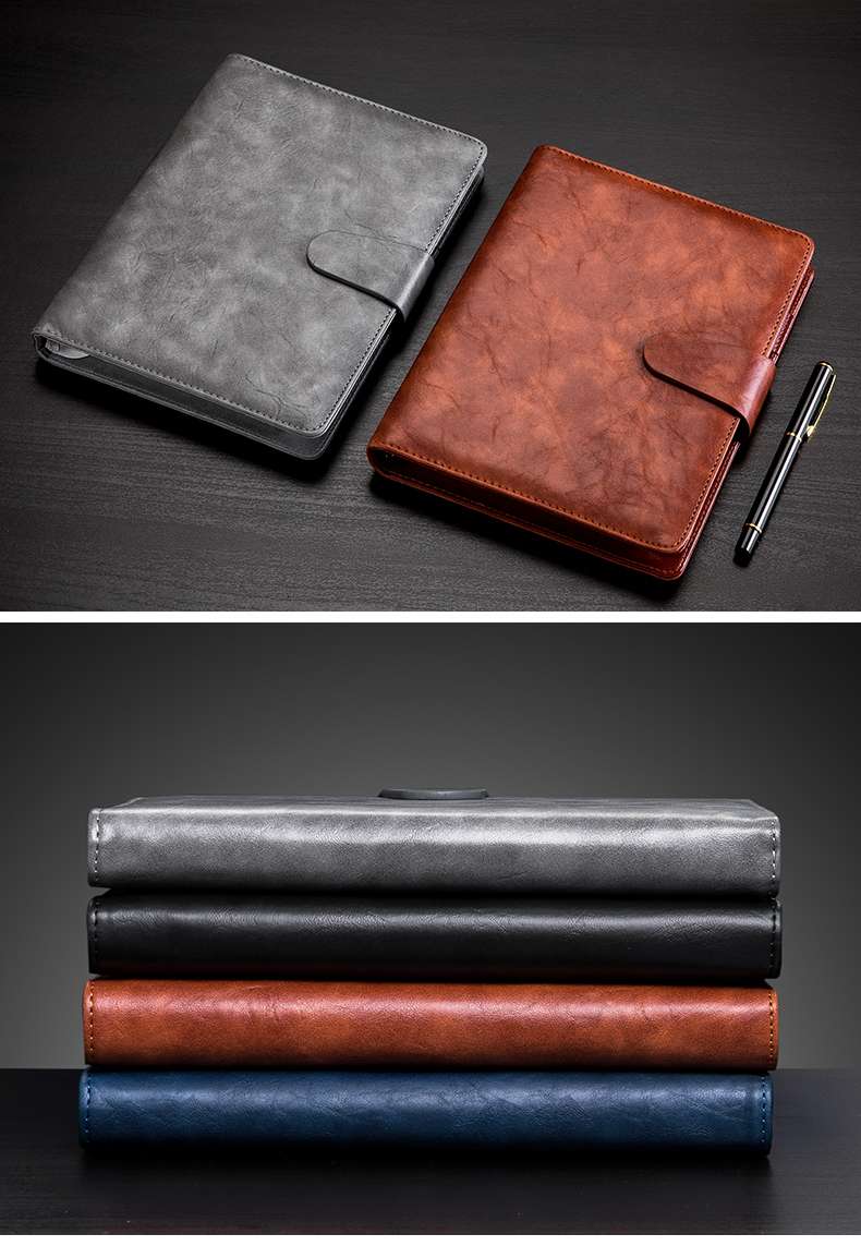 ノートカバー 高級レザー調 ビジネス手帳カバー A5サイズ|ノートカバー